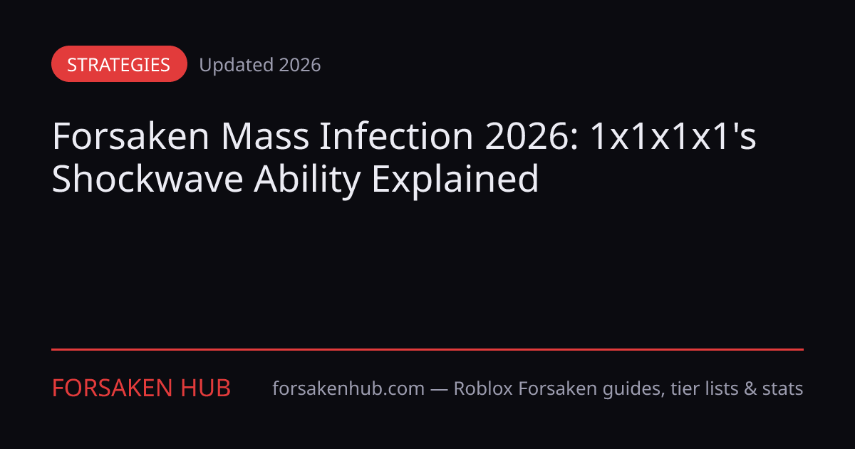 Forsaken Mass Infection 2026 — 1x1x1x1's Shockwave | Forsaken Hub