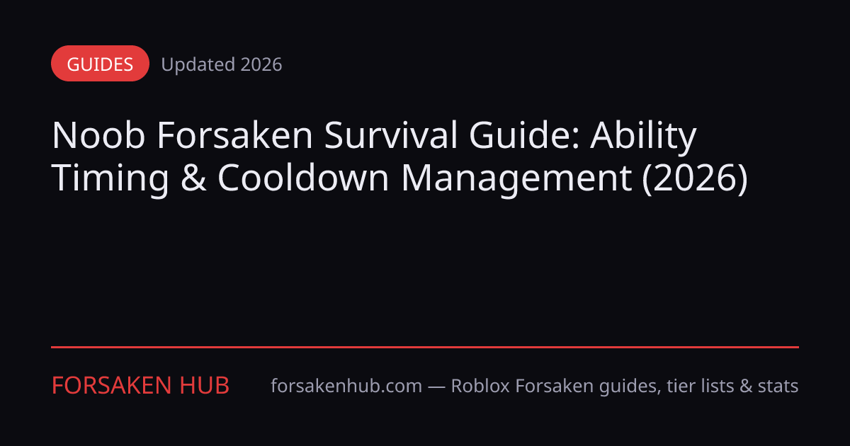 Noob Forsaken Guide - Item Timing, Cooldowns, Survival (2026 ...